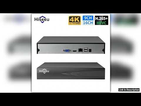 Hiseeu H265 IP CCTV Security Surveillance Camera NVR Video Audio Recorder 8CH 16CH 32CH 4K 8MP 5MP