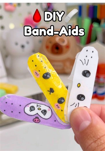 🩹DIY mini band aids🩸!? #papercraft #cutecrafts #diycrafts #diy #craft