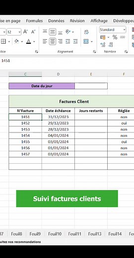 Suivi des Factures Clients en 2024 : Astuces Excel