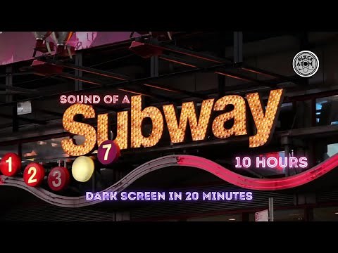 Sounds for Sleeping ⨀ The Sound of a Subway Ride ⨀ White Noise ⨀ Dark Screen ⨀ 10 Hours