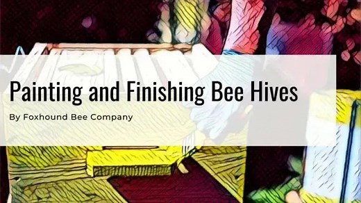 How To Paint and Finish Bee Hives - Foxhound Bee Company