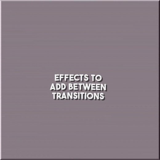 Enhance Video Edits with Creative Transition Effects