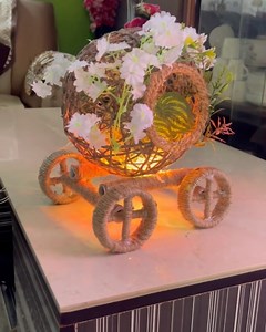 552K views · 1K reactions | Showpiece DIY using Jute Rope #diy #jute #rope #fun | Deep's CRAFT | Facebook