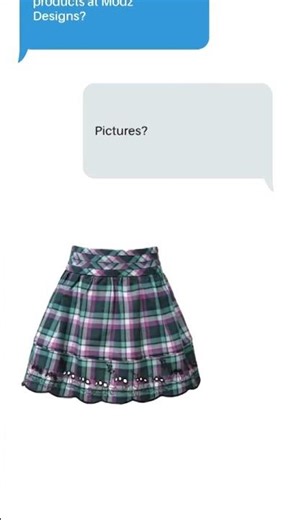 Tartan Mini Skirt with Pleated Belt