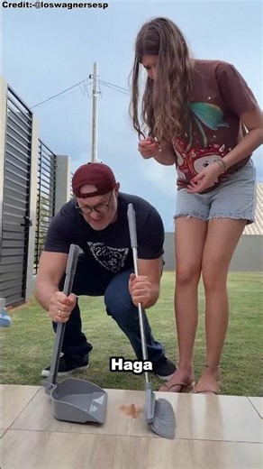 La limpieza nunca termina… ¡Papá no para de cambiar! 😂🧹🔥 #shorts #reels