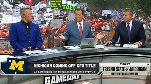 "If you don't pay the right guys, you'll be s--- out of luck." —Nick Saban 🤣 | College GameDay