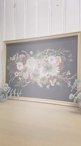 Fall wall decor made easy! BA @renovelleasenseofrenewal shows just how easy it is to create DIY wall art for Fall using our limited edition Maxi Transfer® Prairie House. She painted her background black and then applied this gorgeous bouquet. Isn't this stunning? Available through Redesign retailers worldwide while supplies last! Find one through our store locator here: https://www.redesignwithprima.com/the-mould-chapter/ #falldecor #walldecor #redesignwithprima #redesigndecortransfers #decortra