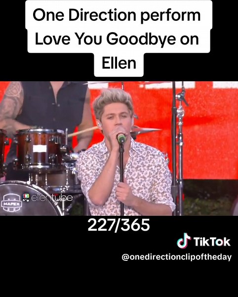 One Direction Love You Goodbye Performance on Ellen