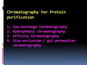 Ion exchange chromatography - SlideServe
