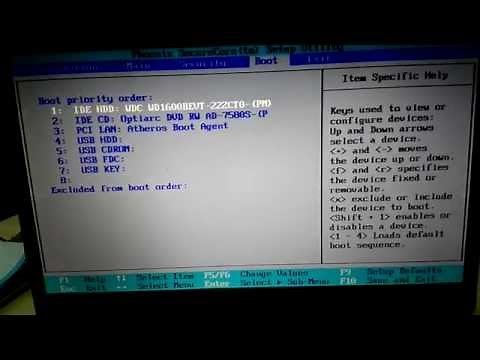 Bilgisayara format atmadan önce bios boot ayarları yapılması.