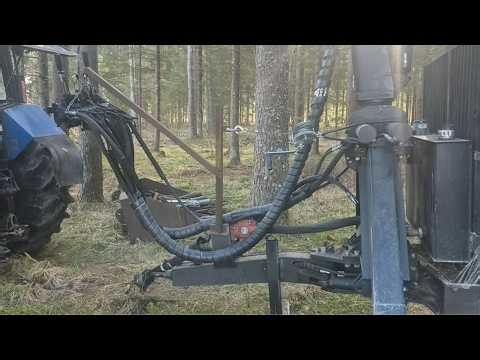 BMF Forestry Trailer Hydraulic System Overview on MTZ Tractor [ENG SUB]