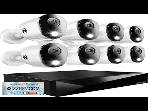 Night Owl 2 Way Audio 12 Channel DVR Video Home Security Camera System