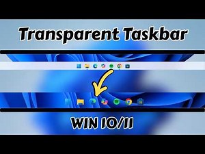 Transparent Taskbar on Windows 11 (Clean Desktop Setup)