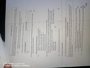QUESTION 2.42.4.1 Identify TWO total quality management (TQM) ... | Filo