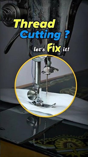 sewing machine thread cutting problem solved. #sewing #silaisikhe #sewingtutorial