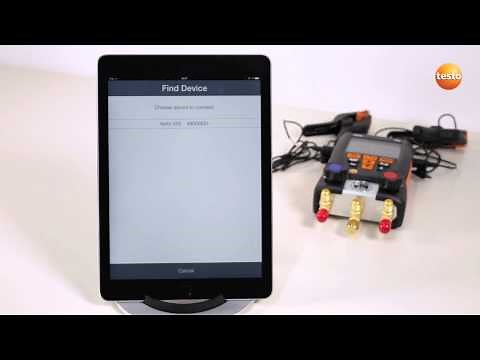 Connecting the testo 550/ 557 to the Testo Refrigeration app