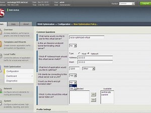 F5 BIG-IP WAN Optimization module configuration