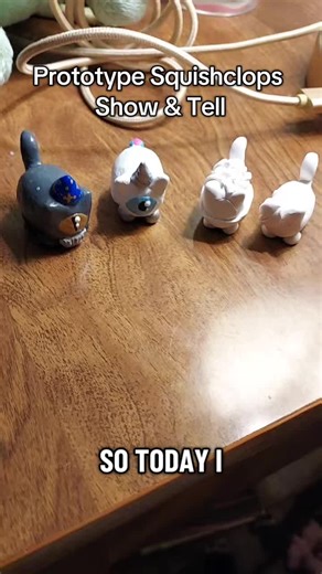 Prototype Squishclops show and tell! #artistsoftiktok #art #traditionalart #polymerclay #squishclops
