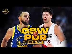 Golden State Warriors vs Portland Trail Blazers Full Game Highlights | Oct 24, 2025 | FreeDawkins