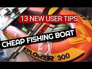 $32 inflatable fishing boat Intex Explorer 300 complete review