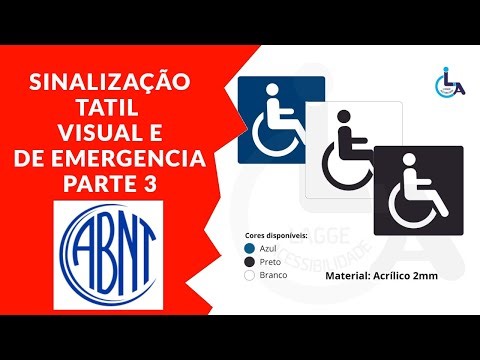 NBR 9050 Tactile, Visual and Emergency Signage PART 3