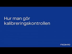 Hur man gör kalibreringskontrollen för Medikro Spirometer