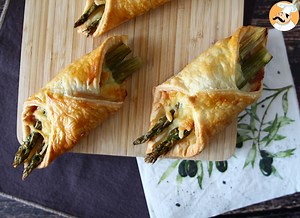 Recipe: puff pastry baskets with asparagus, ham & cheese