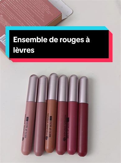 Coucou la team Foryou ! Regarder ces magnifiques rouges à lèvres qui sont super pigmentées. Ils sont mât et super beaux. En plus ils sont vraiment pas cher !! Retrouvez les dans le panier orange en bas à gauche ! #offresdelasaintvalentin #offrespourtoi #tiktokshop #rougesalevre #mat
