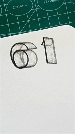 EASY HACK FOR 3D DRAWING NUMBERS - TRICK ART