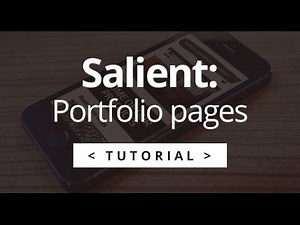 Salient - WordPress Tutorial - Editing a Portfolio / Case Study Page