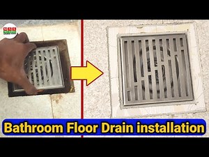 Bathroom Floor drain Installation | Shower Drainage trap install | Bathroom Drainage system Plumbing
