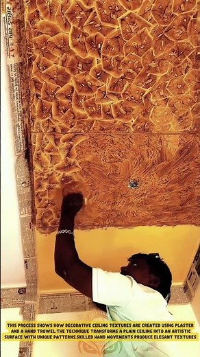 Creating Decorative Ceiling Texture using Hand Trowel Technique – Good Tools and Machinery