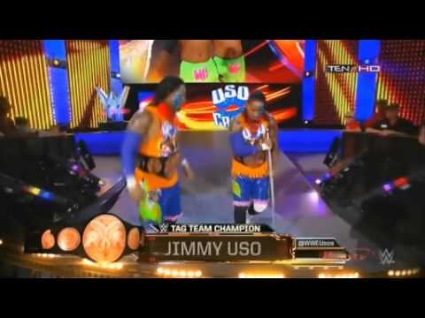 jimmy uso make his entrance without jey
