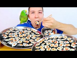Sushi Challenge Eating Show • MUKBANG