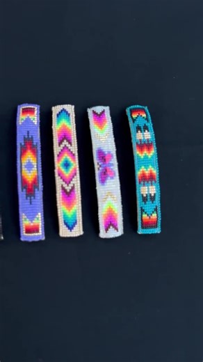 Large Navajo Loom Beaded Hair Barrettes Sold as Single Pieces - Etsy