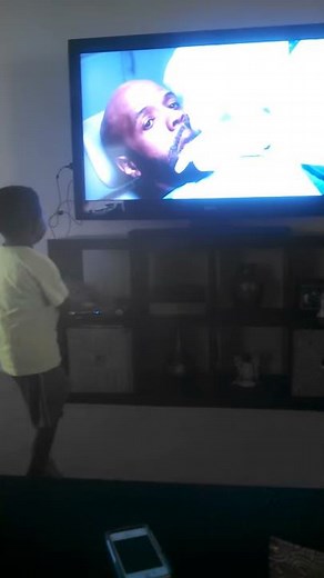 Omari loves the Ickey Shuffle GEICO commercial!