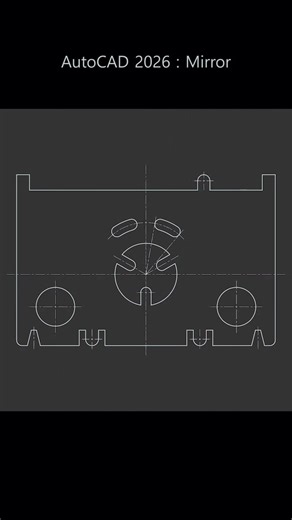 AutoCAD 2026 : Mirror (대칭 복사)
