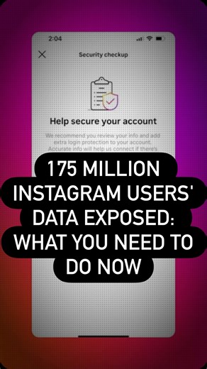 Roman Troyano | Tech Visionary on Instagram: "175 million Instagram users. Exposed. Not hacked phones. Not careless users. Just data… sitting out there. This is why I keep saying it…Your digital identity is the new credit score. If you use Instagram: • Change your password • Turn on app-based MFA • Stop clicking “security” emails you didn’t ask for Awareness beats cleanup every time. Cybersecurity isn’t paranoia. It’s posture. Stay sharp 🧠🔐"