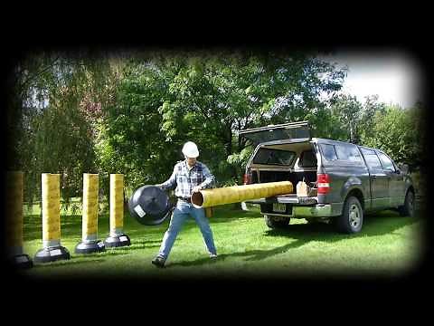 How to attach REDIBASE - construction tube footing form, for in-ground concrete columns