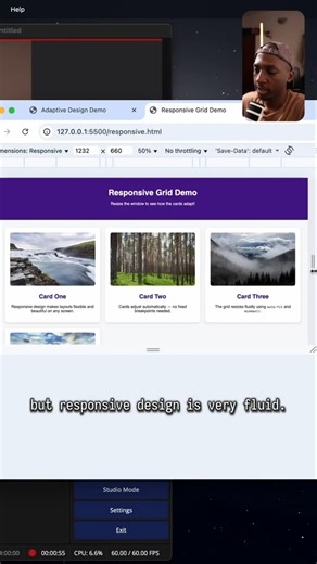 adaptive, responsive design??? #uxdesign #uidesign #frontend #javascript