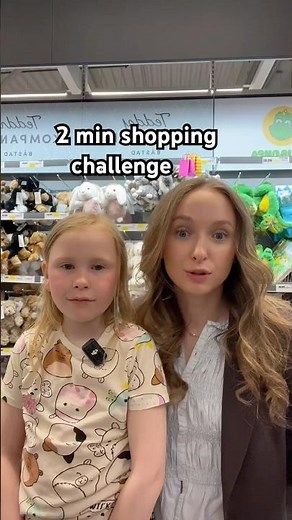 Clara köper vad hon vill på 2 minuter ✨🛍️ #sisters #shopping #challenge