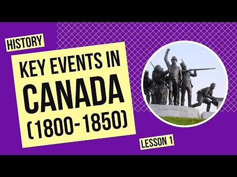 Key Events in Canada (1800-1850) | History Lesson