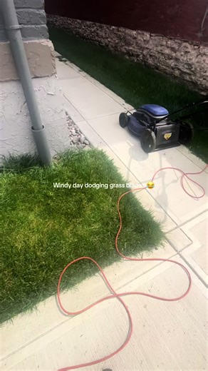 Mowing in Windy Conditions
