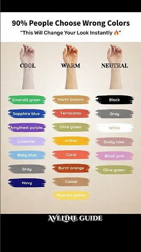 How to Find Your Perfect Colors Based on Skin Tone 🎨✨ #ColorTheory #SkinTone #FashionTips