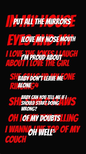 mirrors demo happy version and lyrics part two next