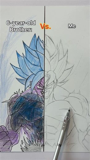 Goku Ultra Instinct Drawing 🔥😍 | Anime Art #shorts