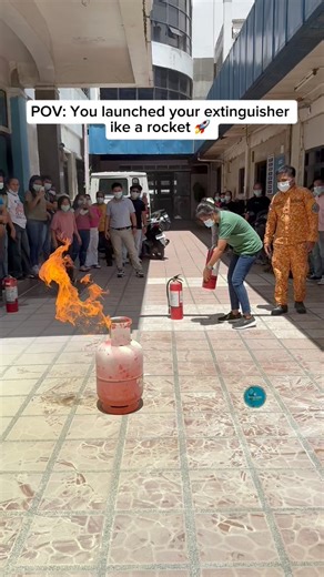 203K views · 1.4K reactions | Fire Extinguisher Drill璘 Ever squeezed...