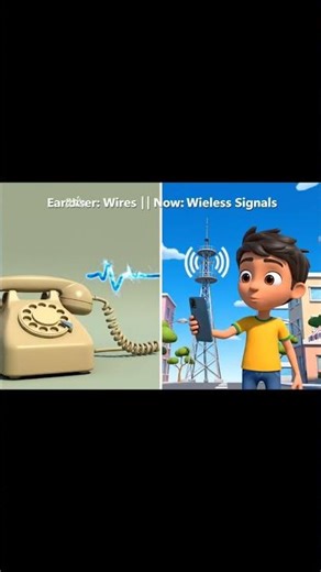 Simple animation explaining how phone calls work using signals and towers.#Shorts #Technology