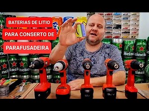 BATERIA DE LITIO PARA CONSERTO DE PARAFUSADEIRAS
