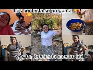 ⁉️Les contesta sus preguntas ☹️Dándoles las gracias 🤩 ay ba creciendo nuestro bb 💙🩷No atrape nada 👎